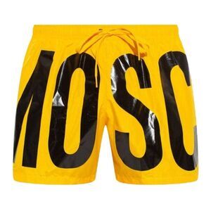 Moschino Mens Logo Swim Shorts / Bright Yellow